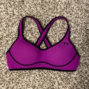 Under Armour purple sports bra size 34B